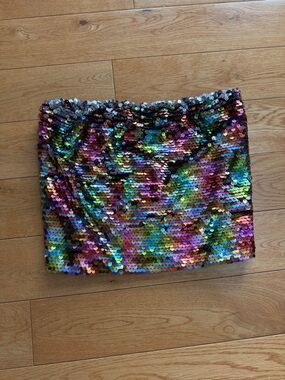 Multicolor Sequin elastic tube top - Women's small